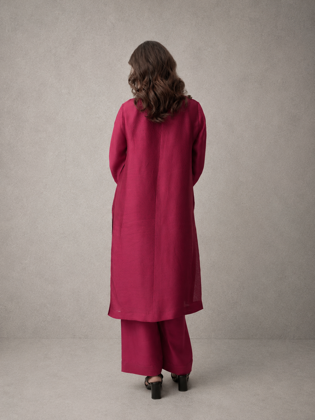 Ruby Raw Silk Co-Ord Set