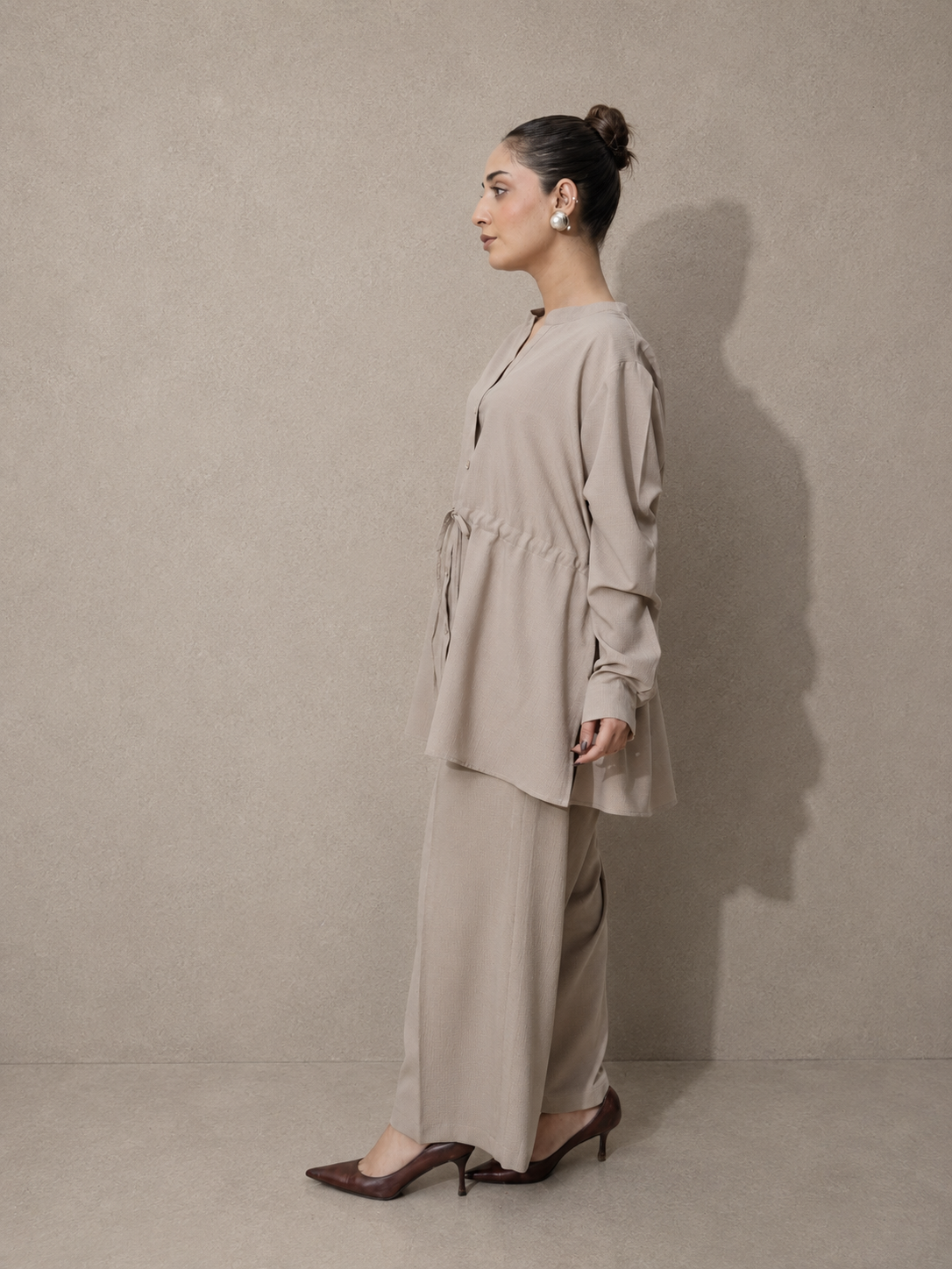 Stone Textured Georgette Co-Ord Set