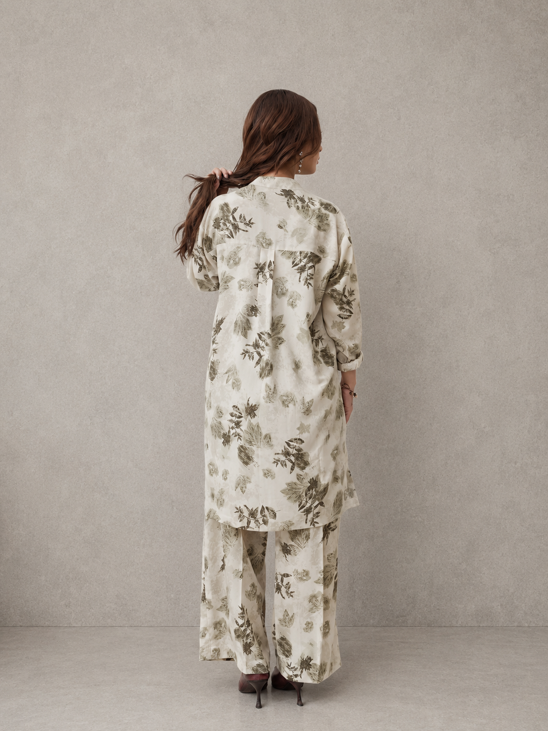 Botanical Printed Georgette Co-Ord Set