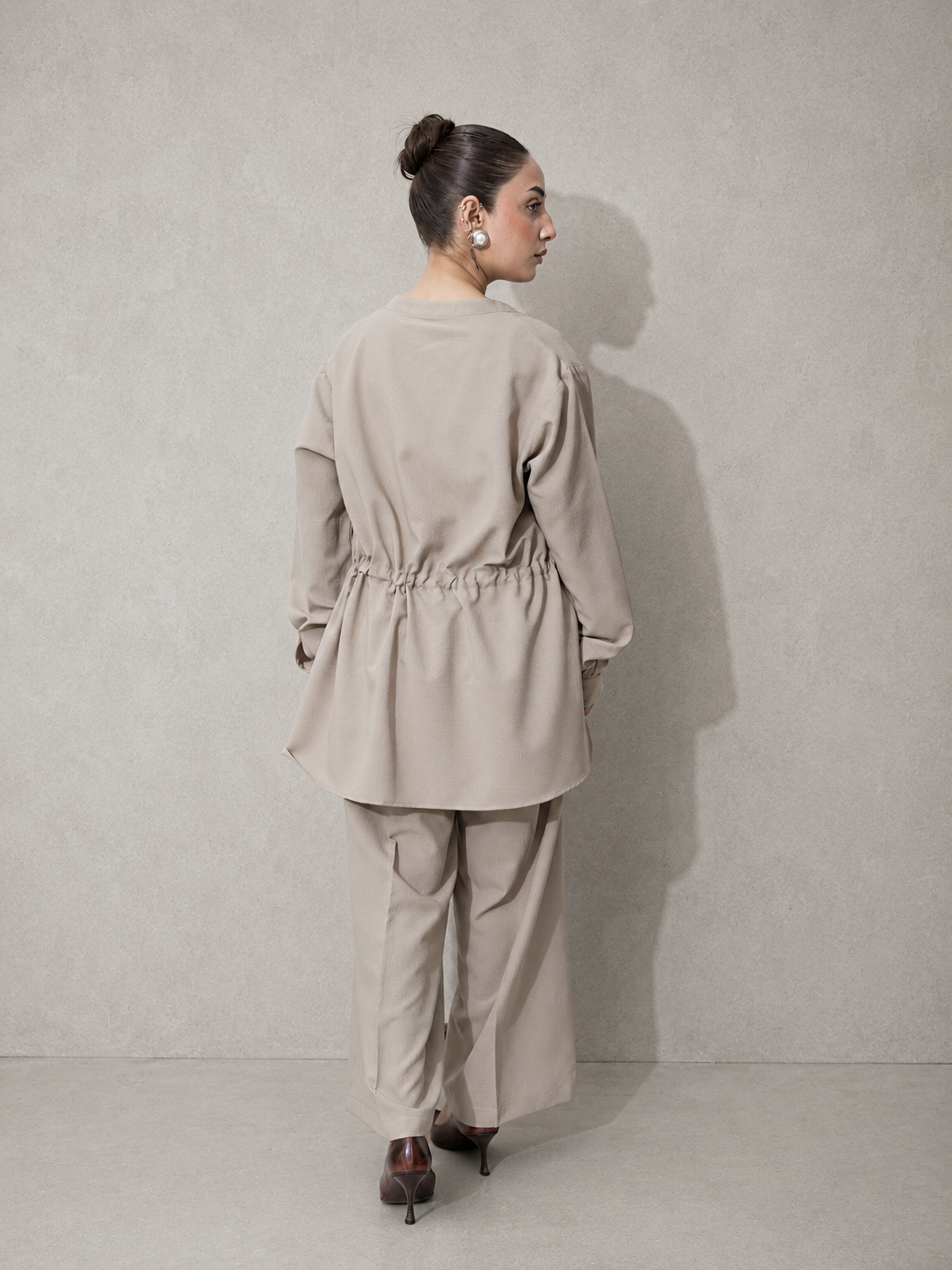 Stone Textured Georgette Co-Ord Set