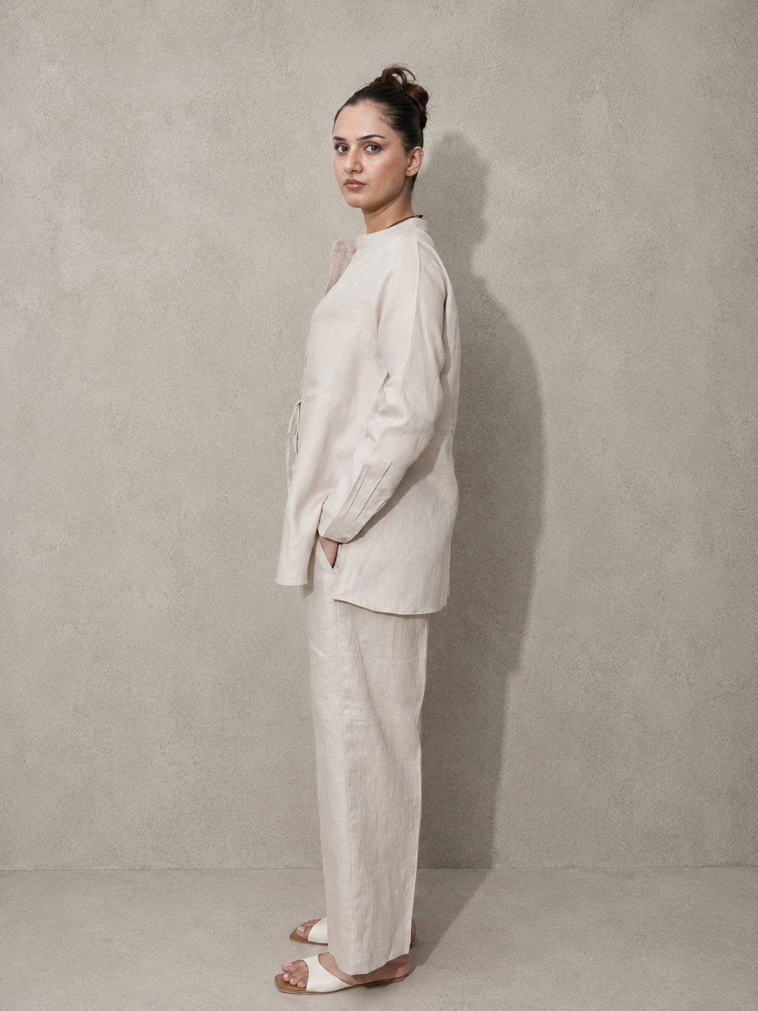 Natural Irish Linen Co-Ord Set