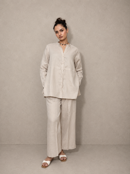 Natural Irish Linen Co-Ord Set
