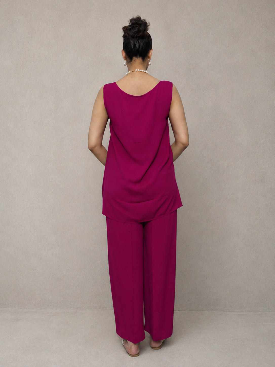 Fuchsia Georgette Co-Ord Set