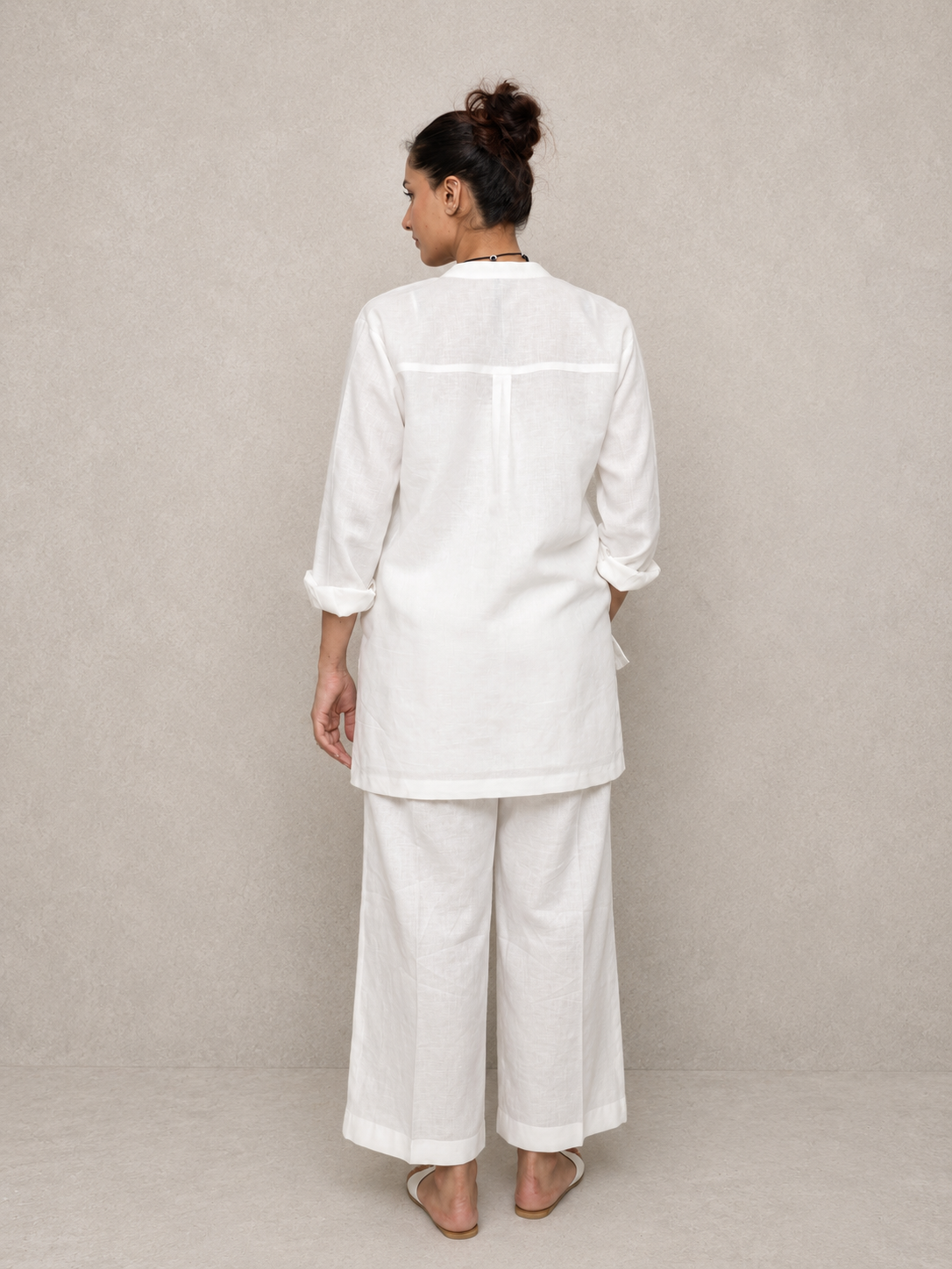 Classic White Irish Linen Co-Ord Set
